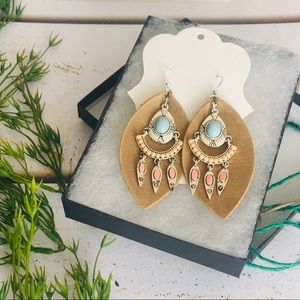 Gorgeous genuine leather earrings!